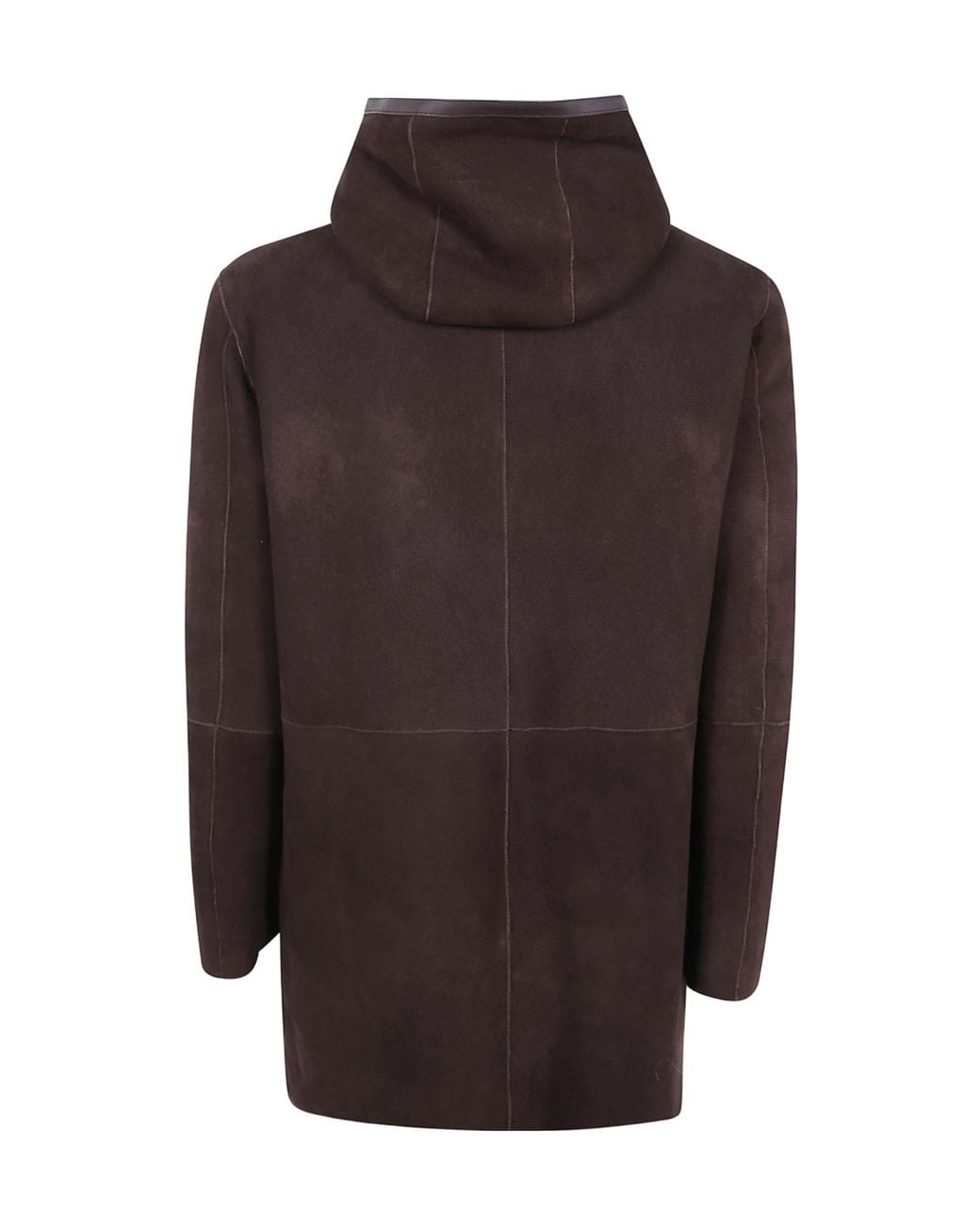 Tagliatore Brown Wilson Hooded Zip Coat for men