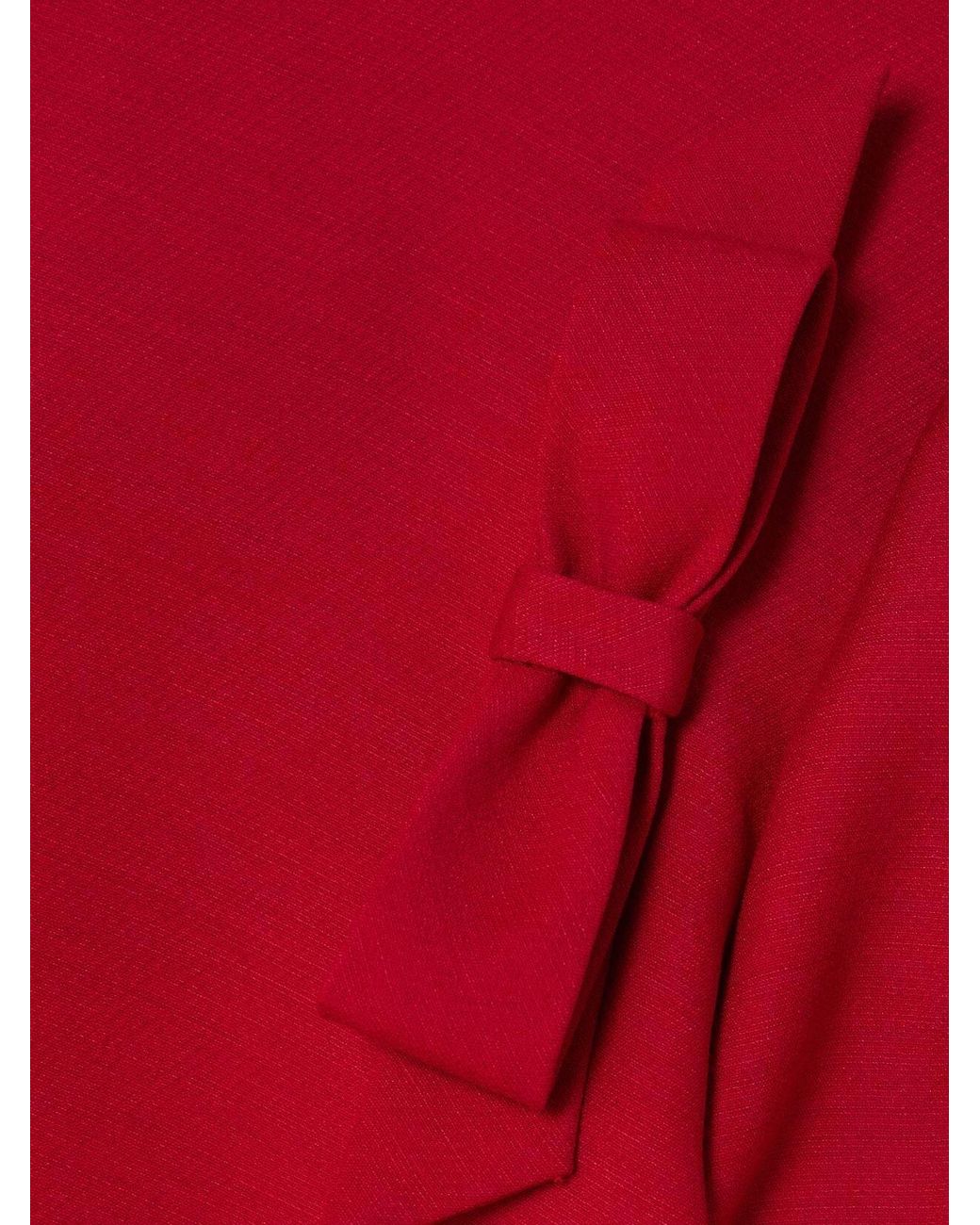 Valentino Red Crepe Couture Short Dress