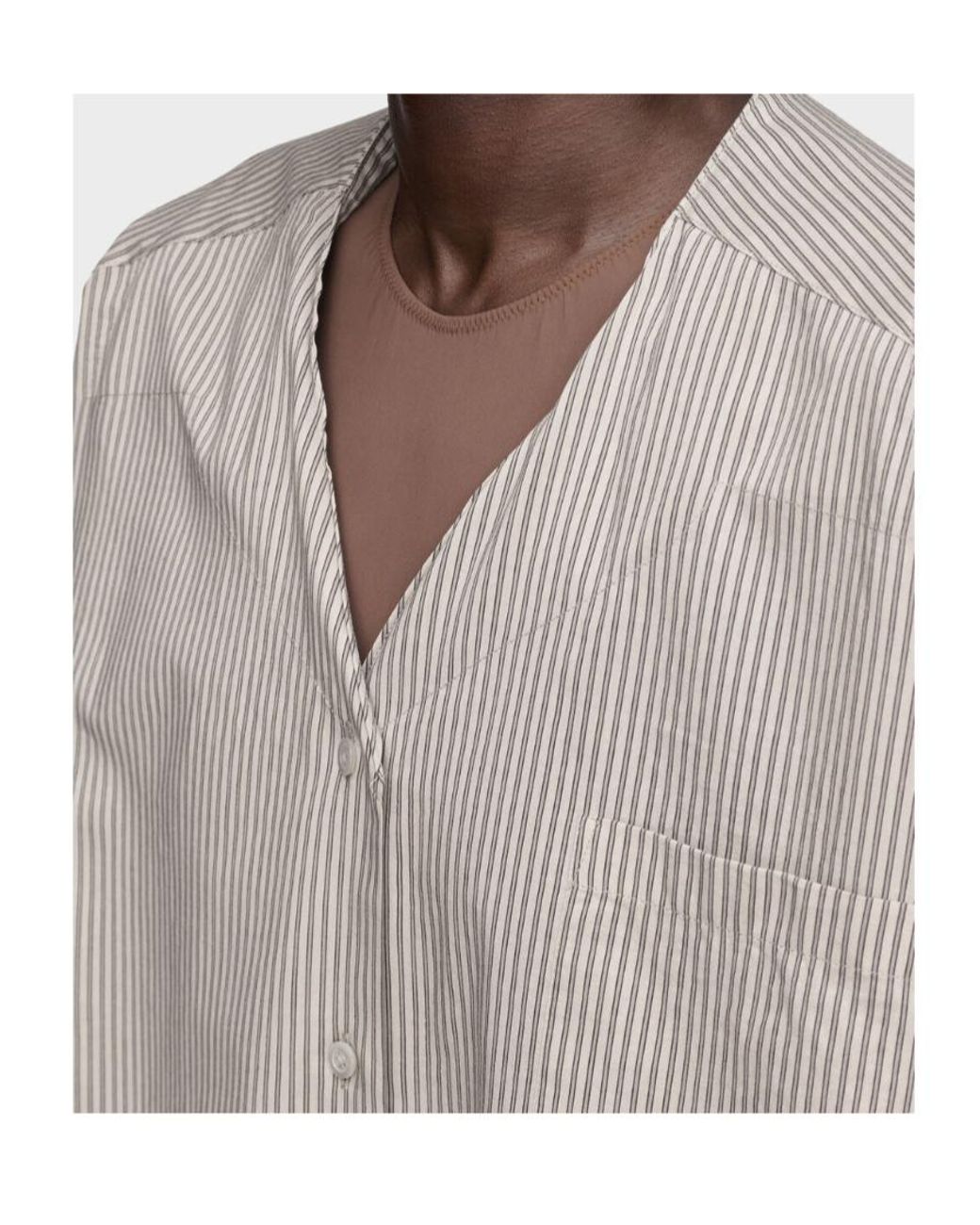 Maison Margiela Gray Folded Collar Shirt