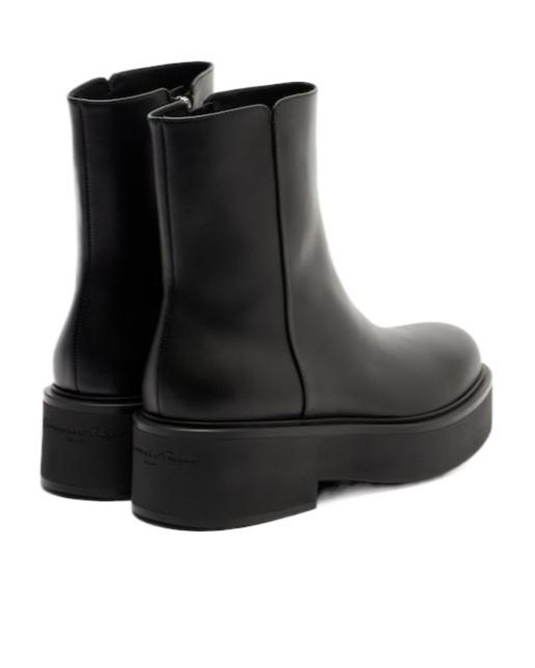 Gianvito Rossi Black Solid Color Ankle Boots