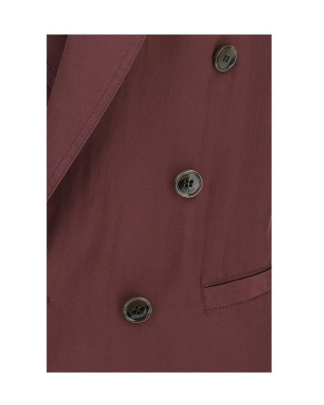 Saint Laurent Purple Double-Breasted Long-Sleeved Jacket