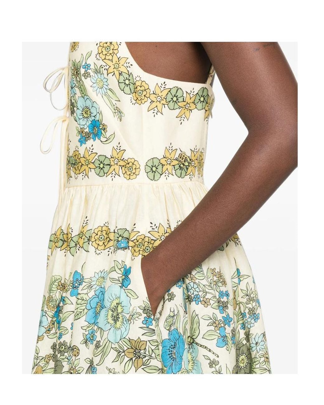 ALÉMAIS White Sophia Midi Dress
