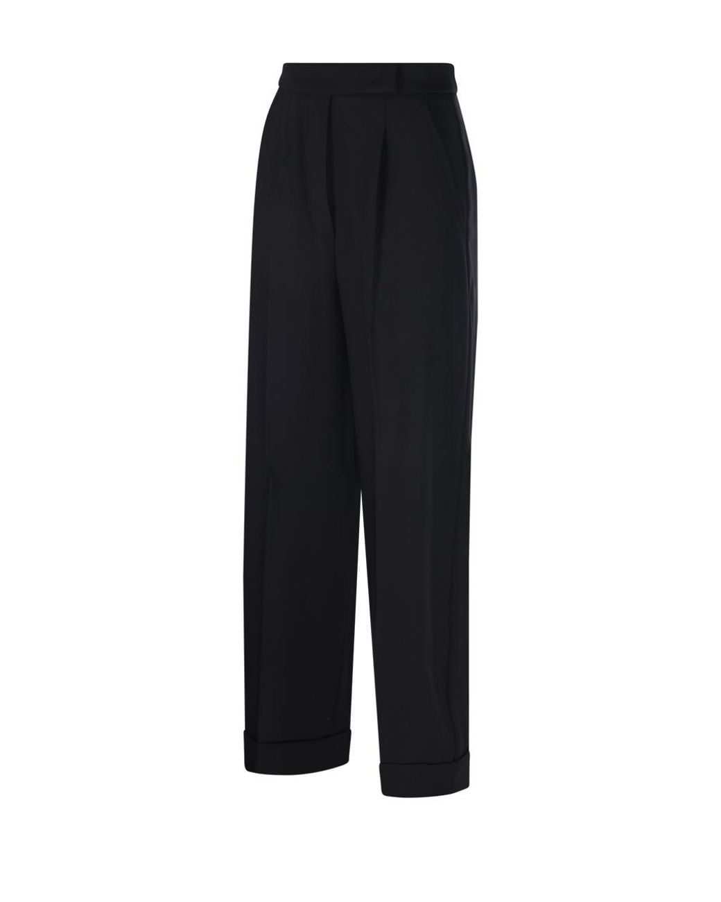 Max Mara Blue Pleated Pants
