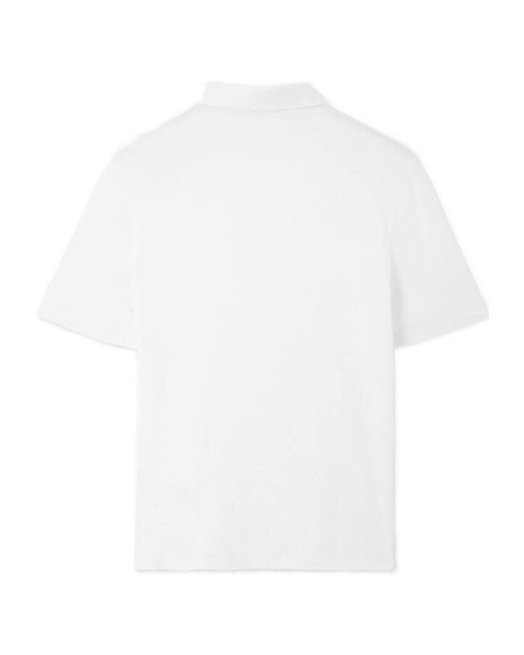 Loro Piana White Tremezzo Polo Shirt for men