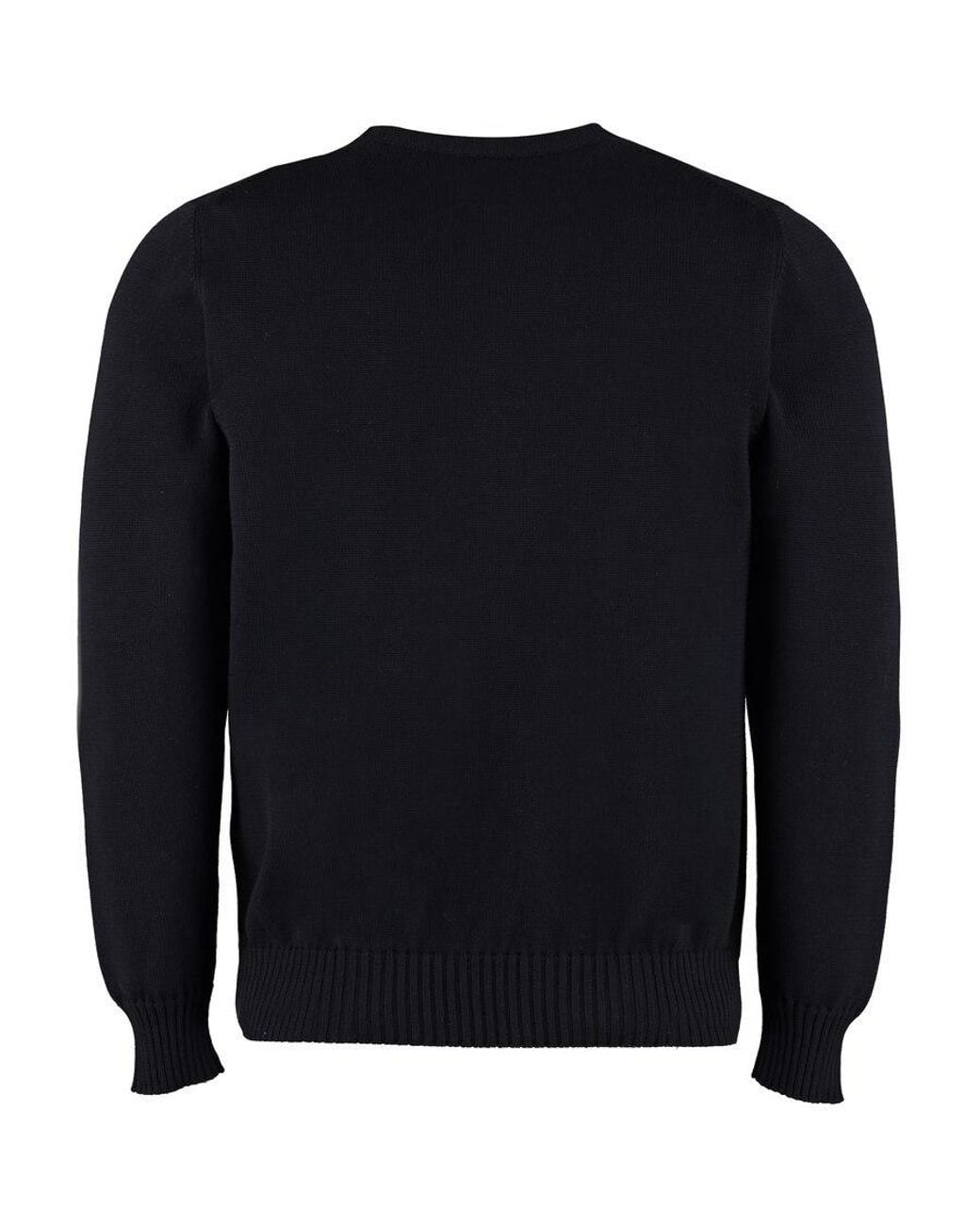 Drumohr Blue Cotton Crew Neck Pullover for men
