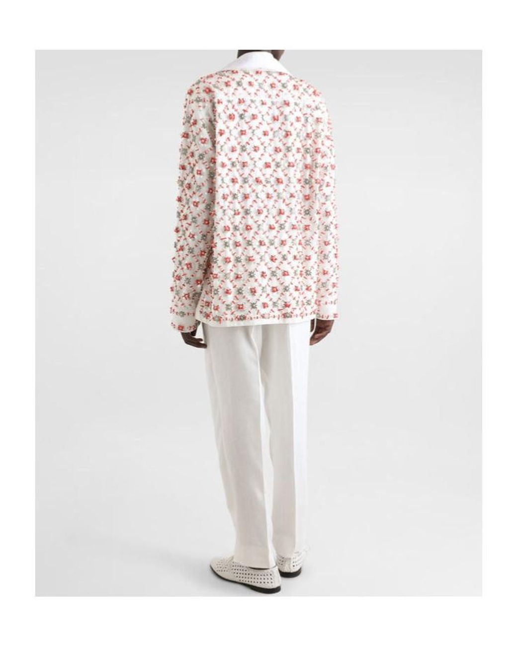 Dolce & Gabbana White Pressed Crease Pants for men
