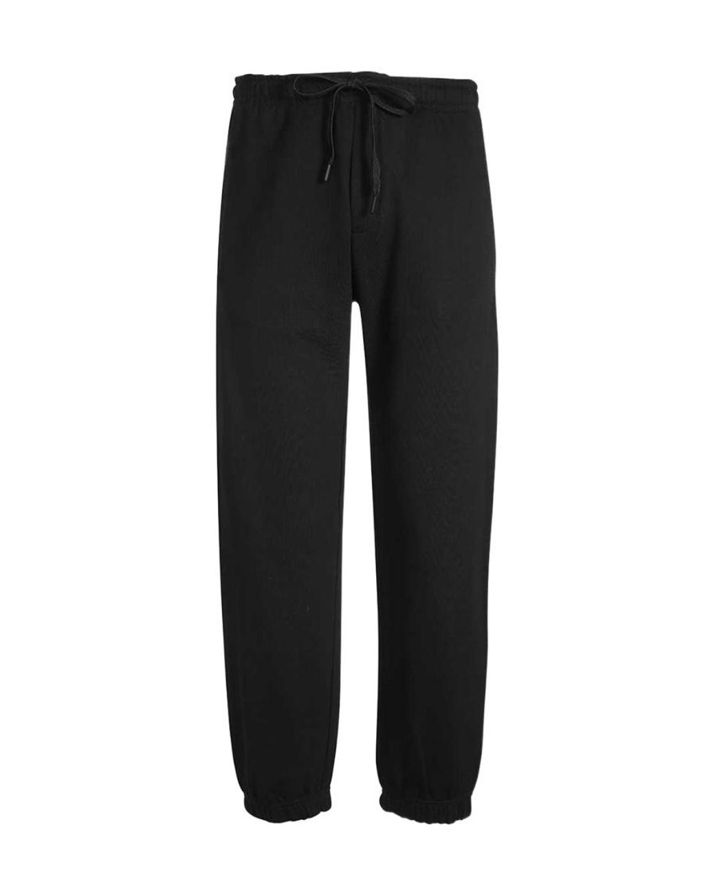 Versace Jeans Black Logo-Print Track Pants for men