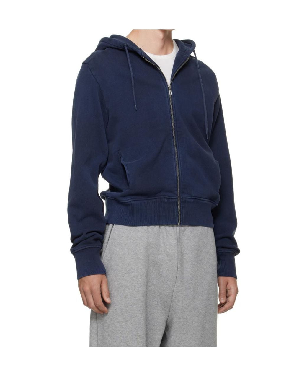 Entire studios Blue Zip-Up Hoodie for men