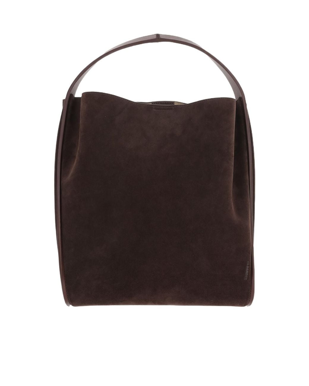 Jil Sander Black Suede Shoulder Bag