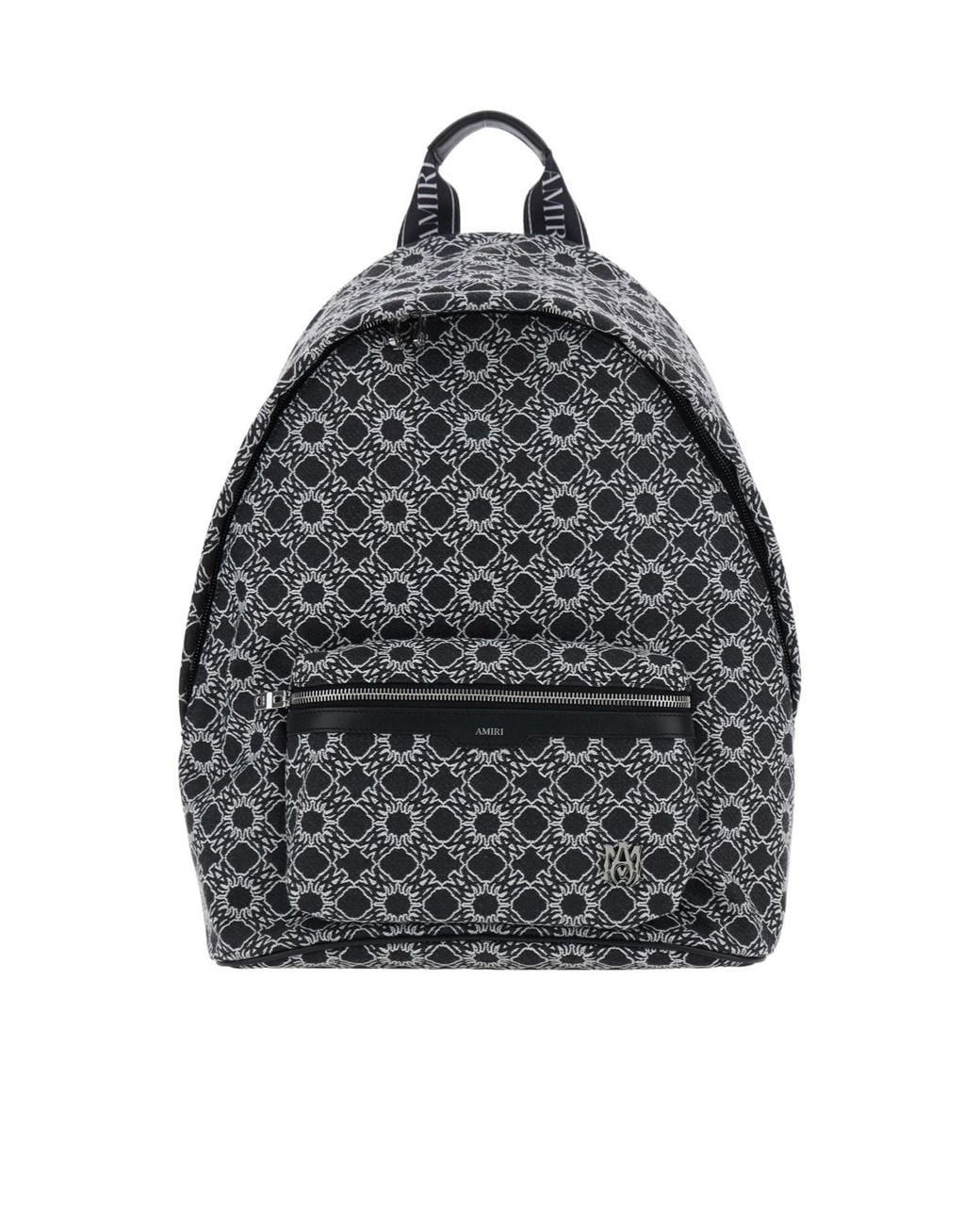 Amiri Gray Ma Quad Logo Print Backpack for men