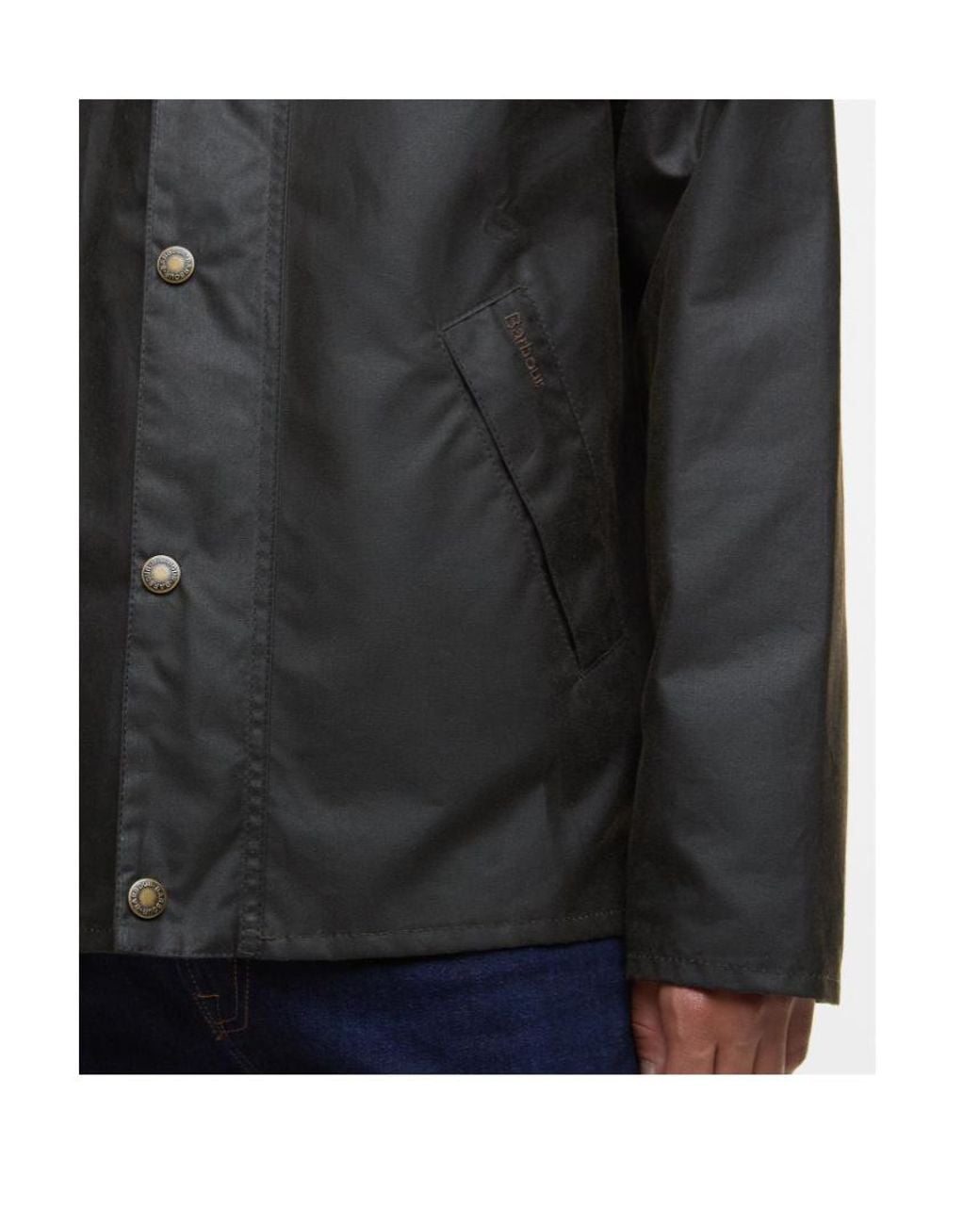 Barbour Black Button-Up Jacket for men
