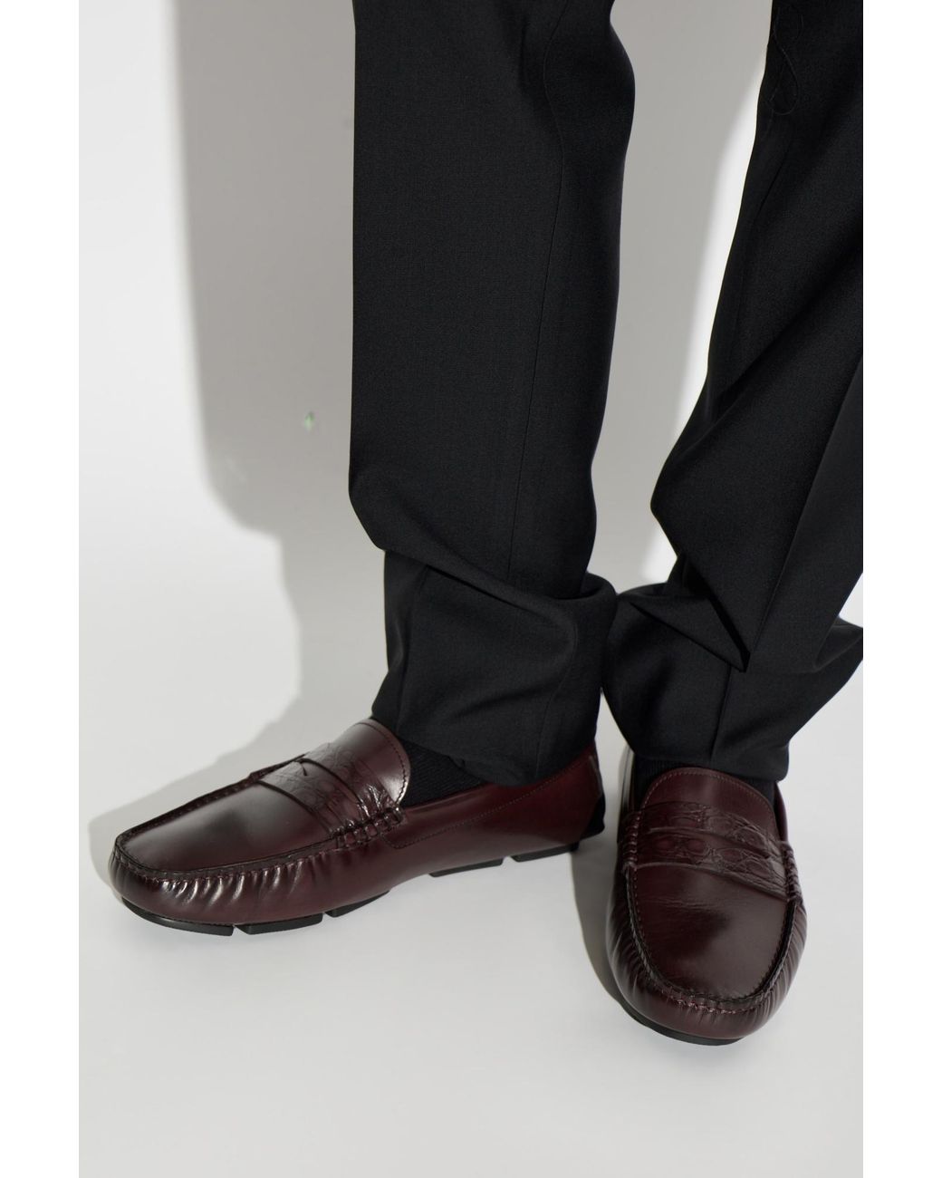 Dolce & Gabbana Brown Dg Logo Plaque Loafers for men
