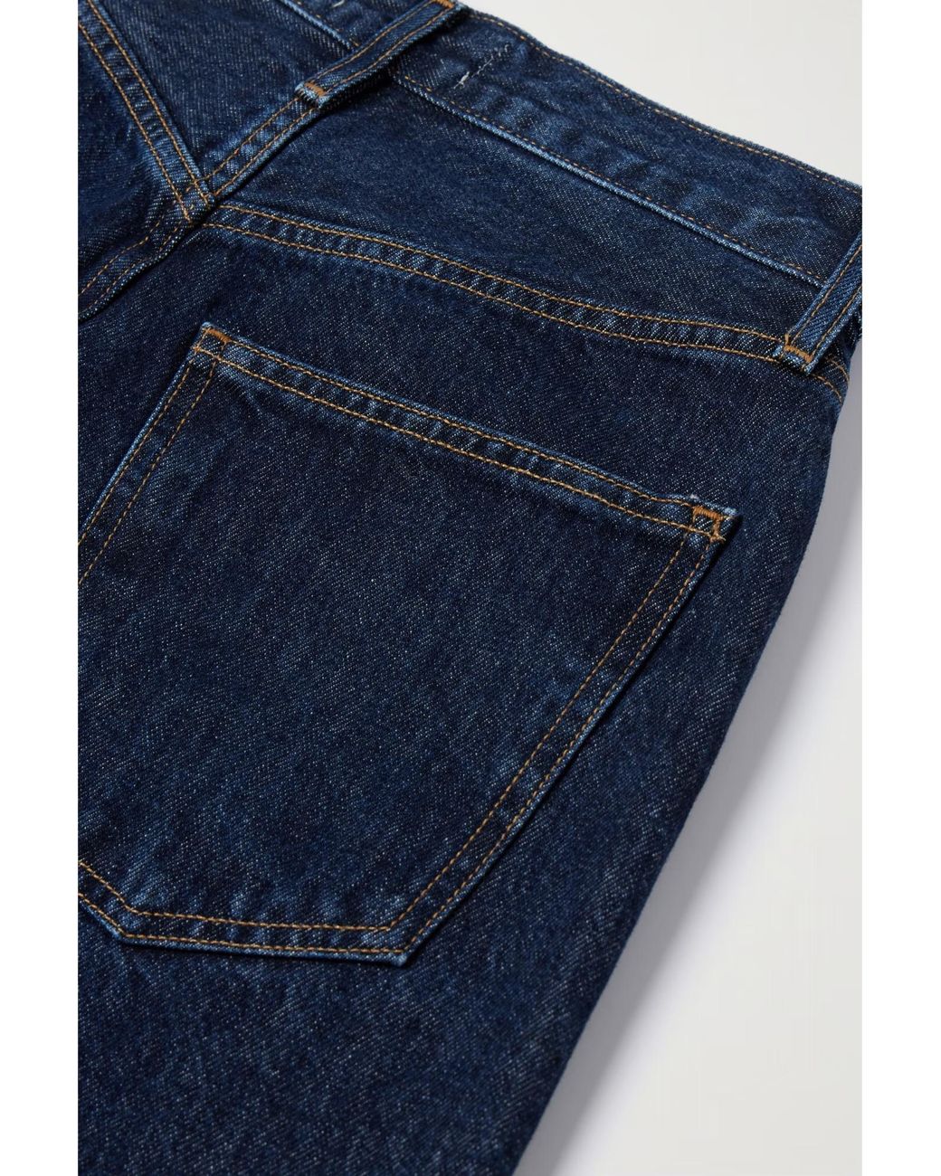 Agolde Blue High Waist Straight Jeans