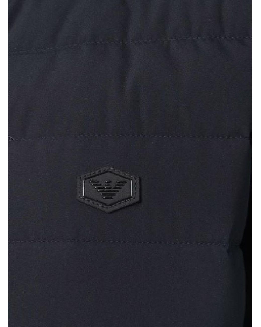 Emporio Armani Blue Down Jacket for men