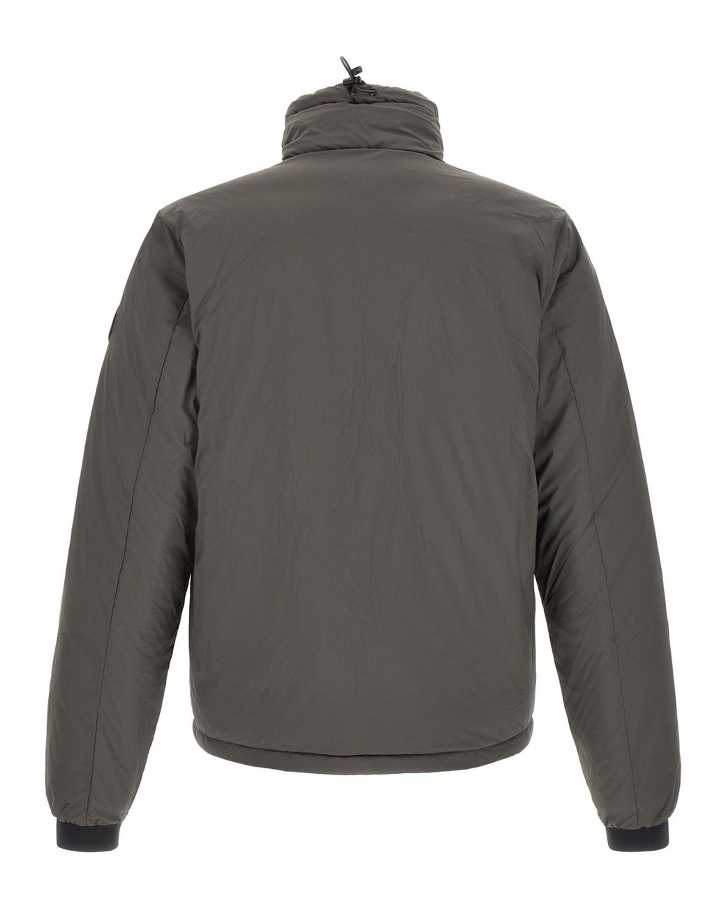 Canada Goose Gray High-Neck Zip-Up Down Jacket for men