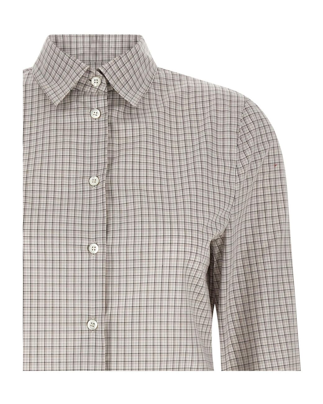 Maison Margiela Gray Long Sleeve Pointed Hem Shirt