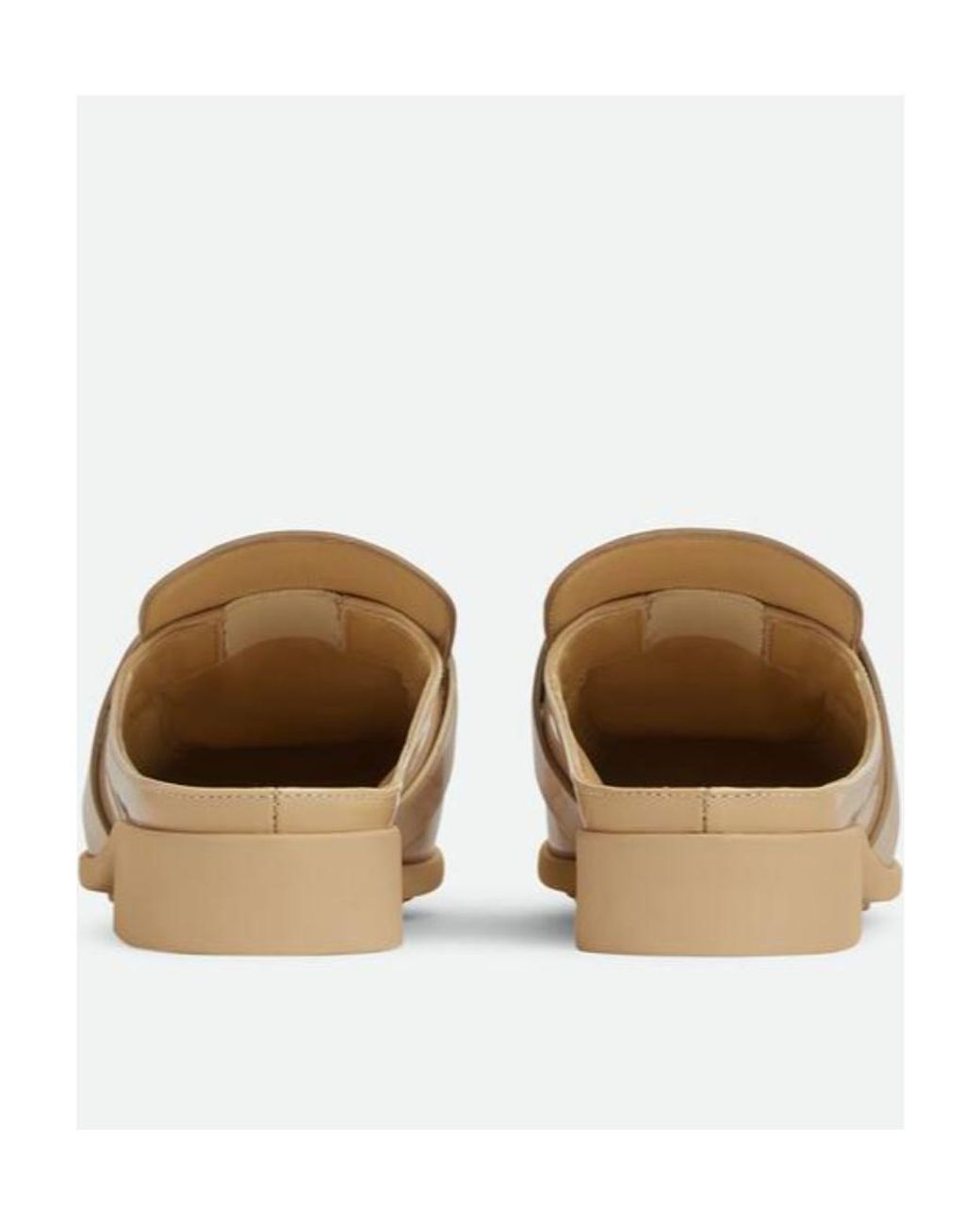 Bottega Veneta White Logo Mules