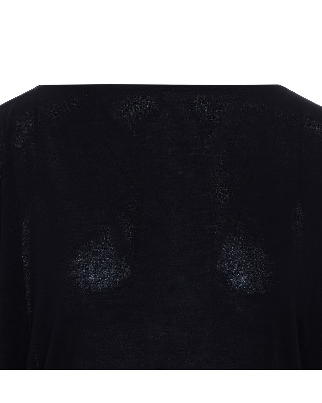 Totême Black Totême Drop Shoulder Boat Neck Top