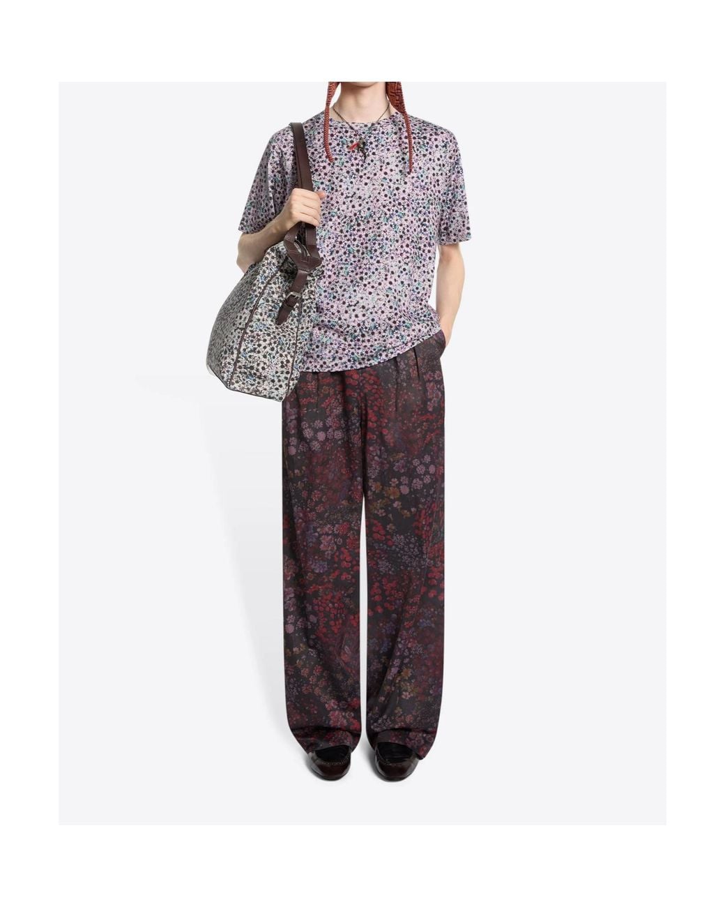 Dries Van Noten Purple Regular Fit Cotton T-Shirt for men