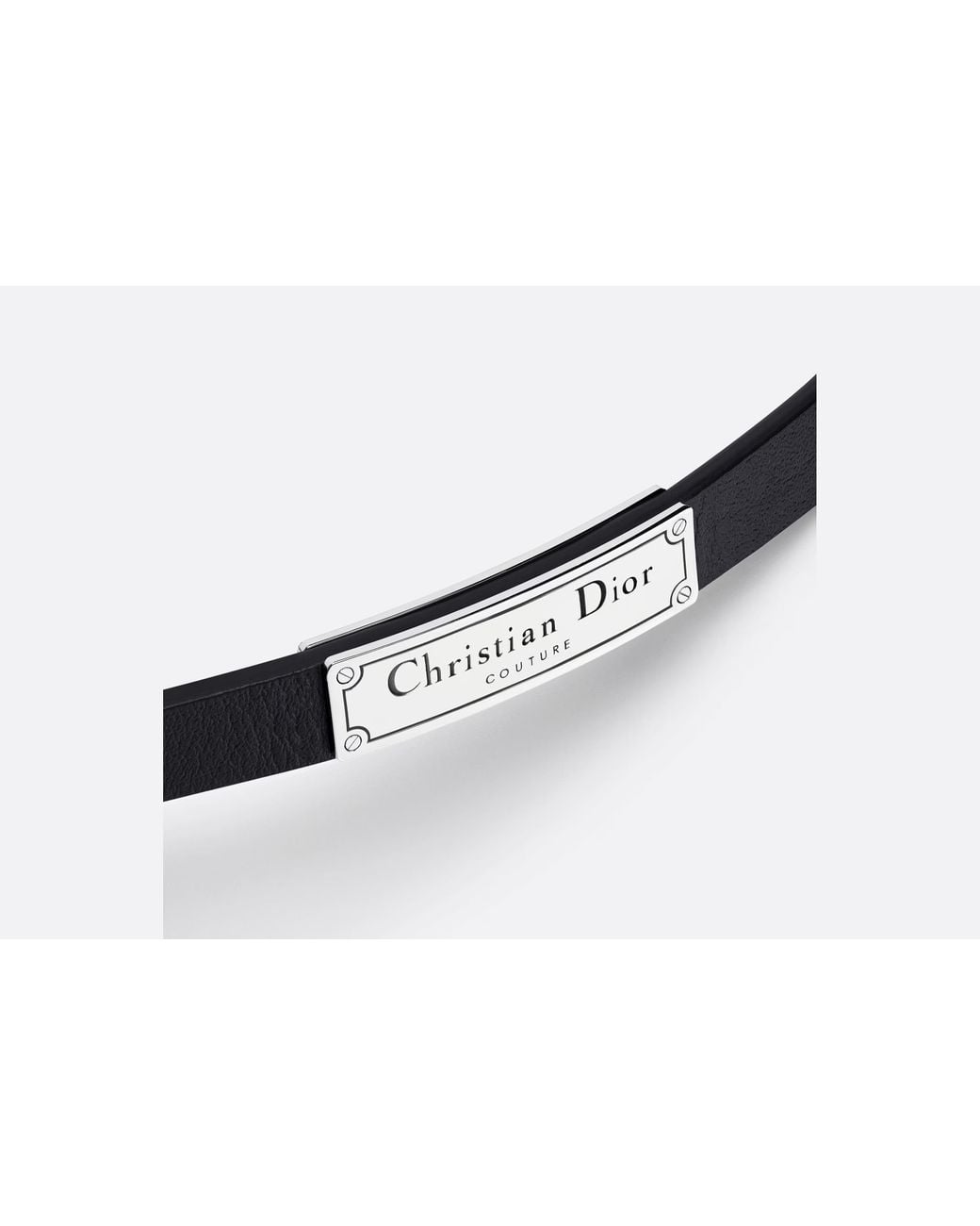 Dior Blue Christian Couture Leather Double Bracelet for men