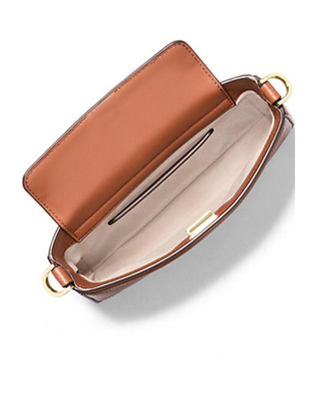MICHAEL Michael Kors Brown Bryant Small Pebbled Convertible Pouch