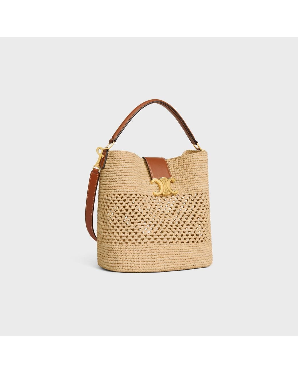 Céline Natural Medium Louise Bucket