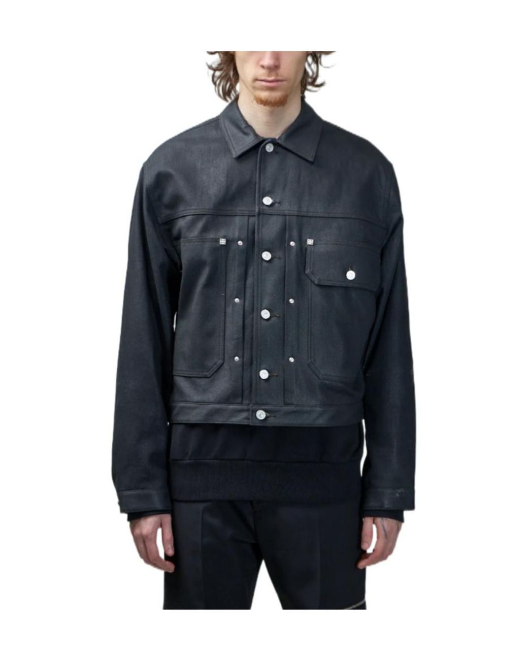 Givenchy Black Denim Jackets for men
