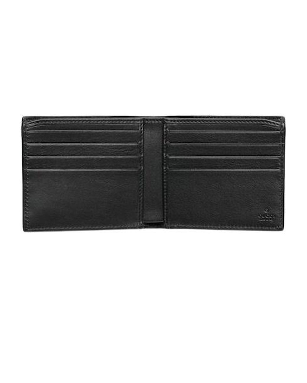 Gucci Black Gg Marmont Bi-Fold Wallet for men