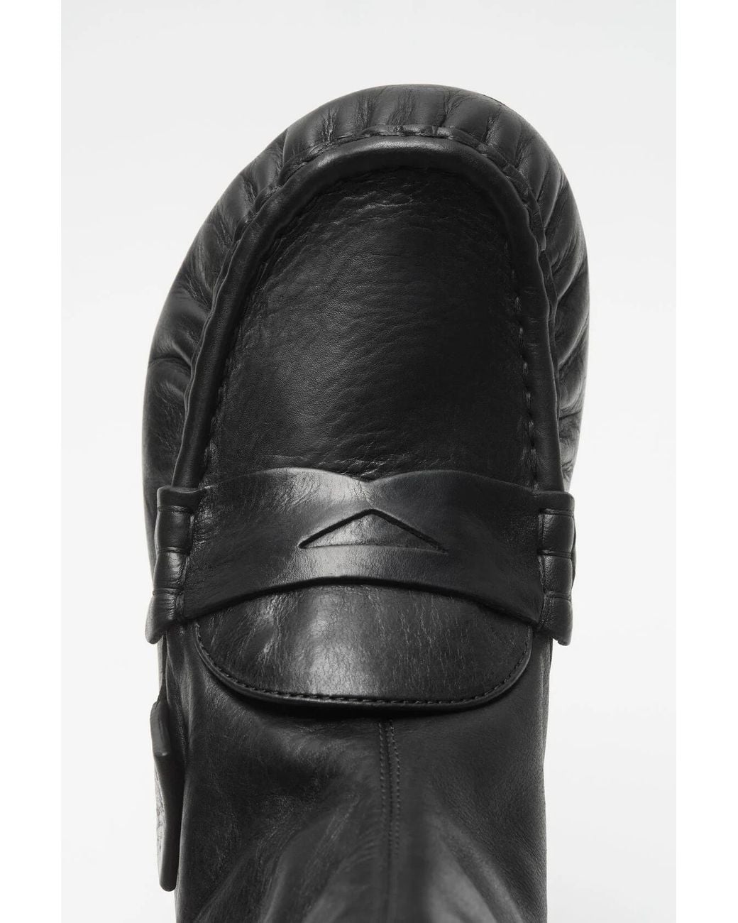 Acne Black Round-Toe Ankle Boots