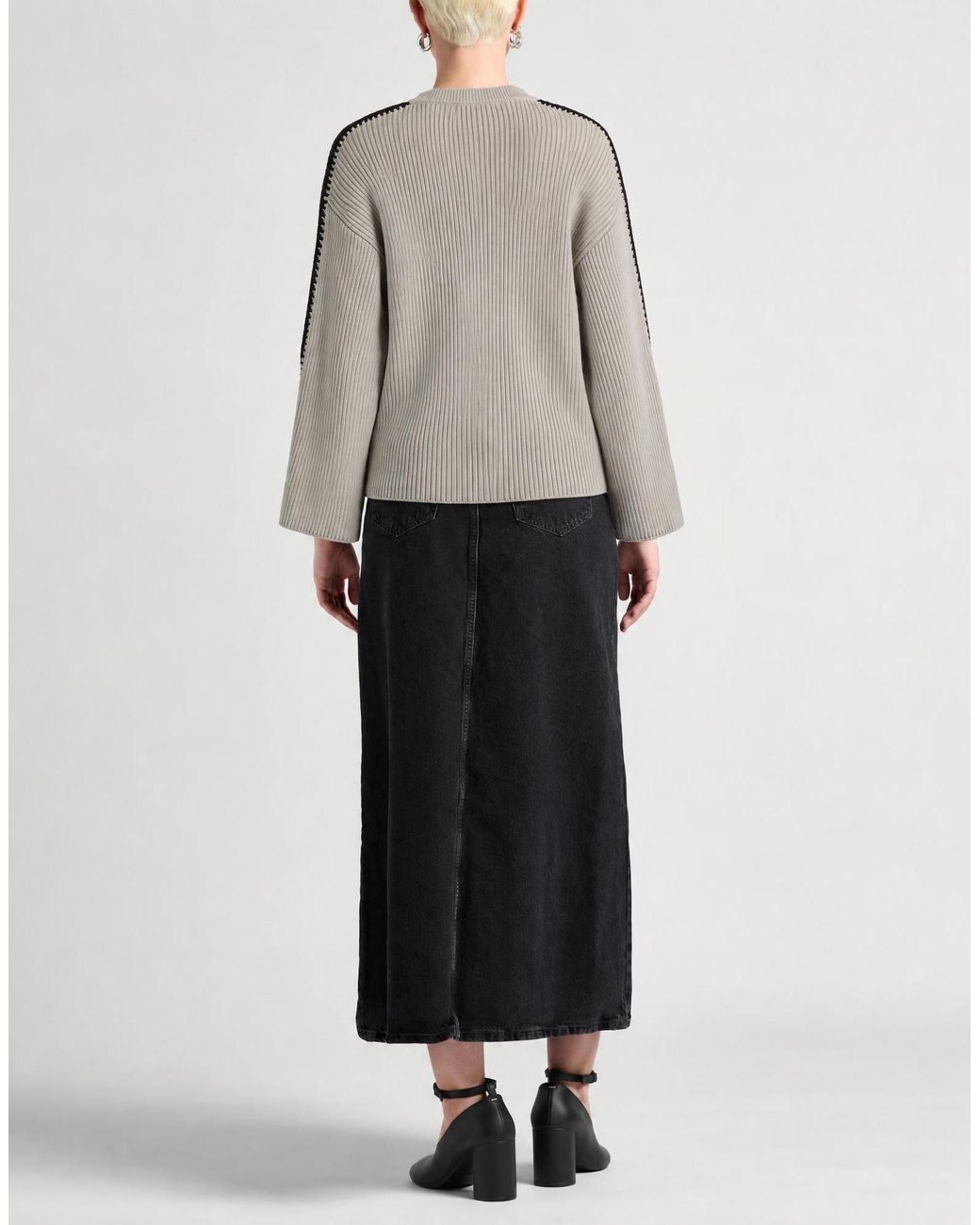 Rag & Bone Gray Solid-Colored Knitwear