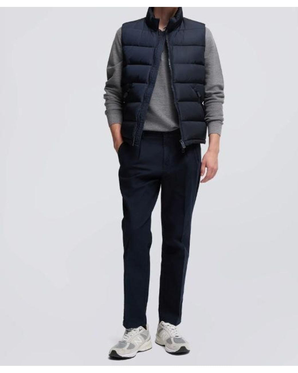 Aspesi Blue Straight-Leg Mid-Rise Pants for men