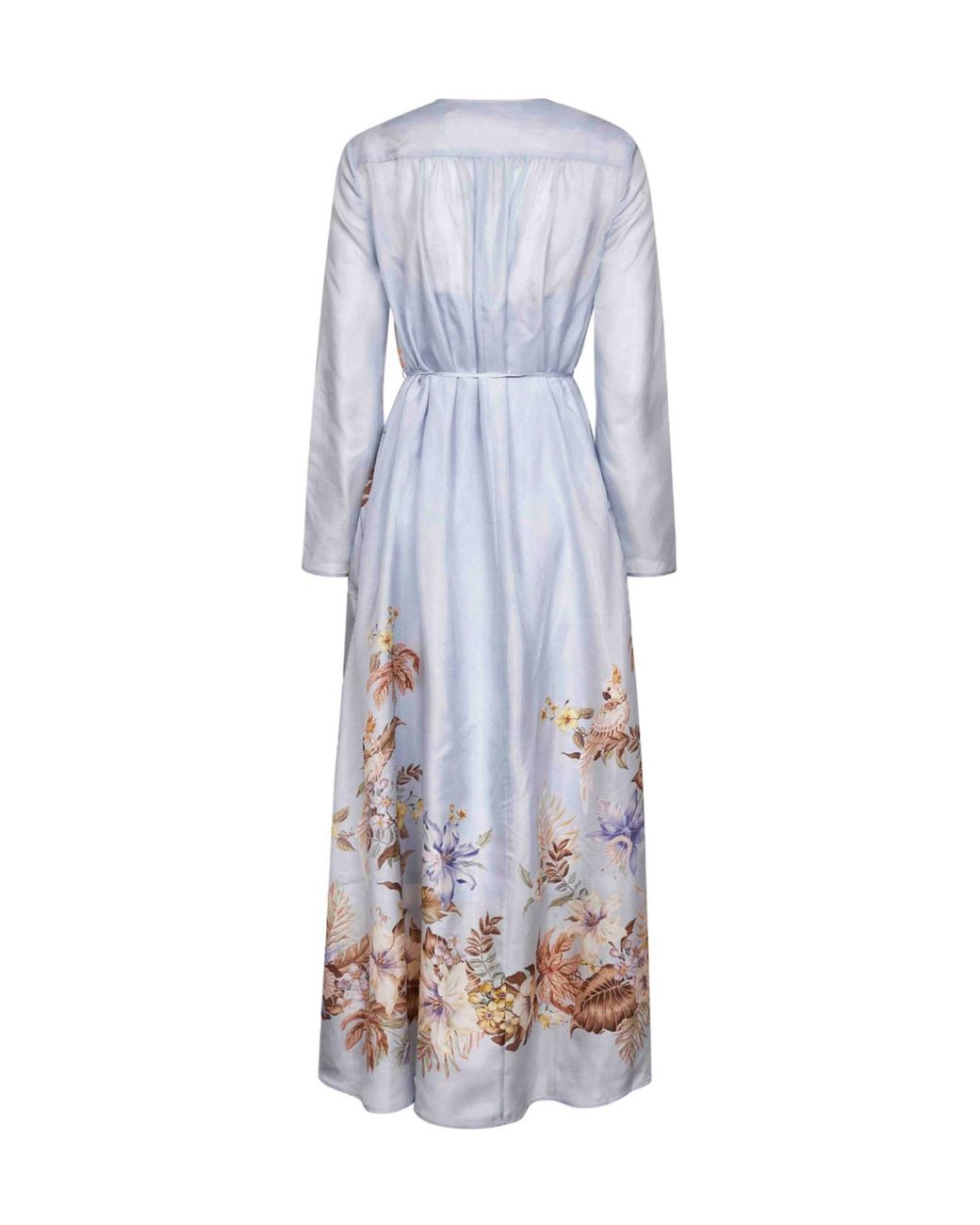 Zimmermann White Coco Neck-Tie Maxi Dress