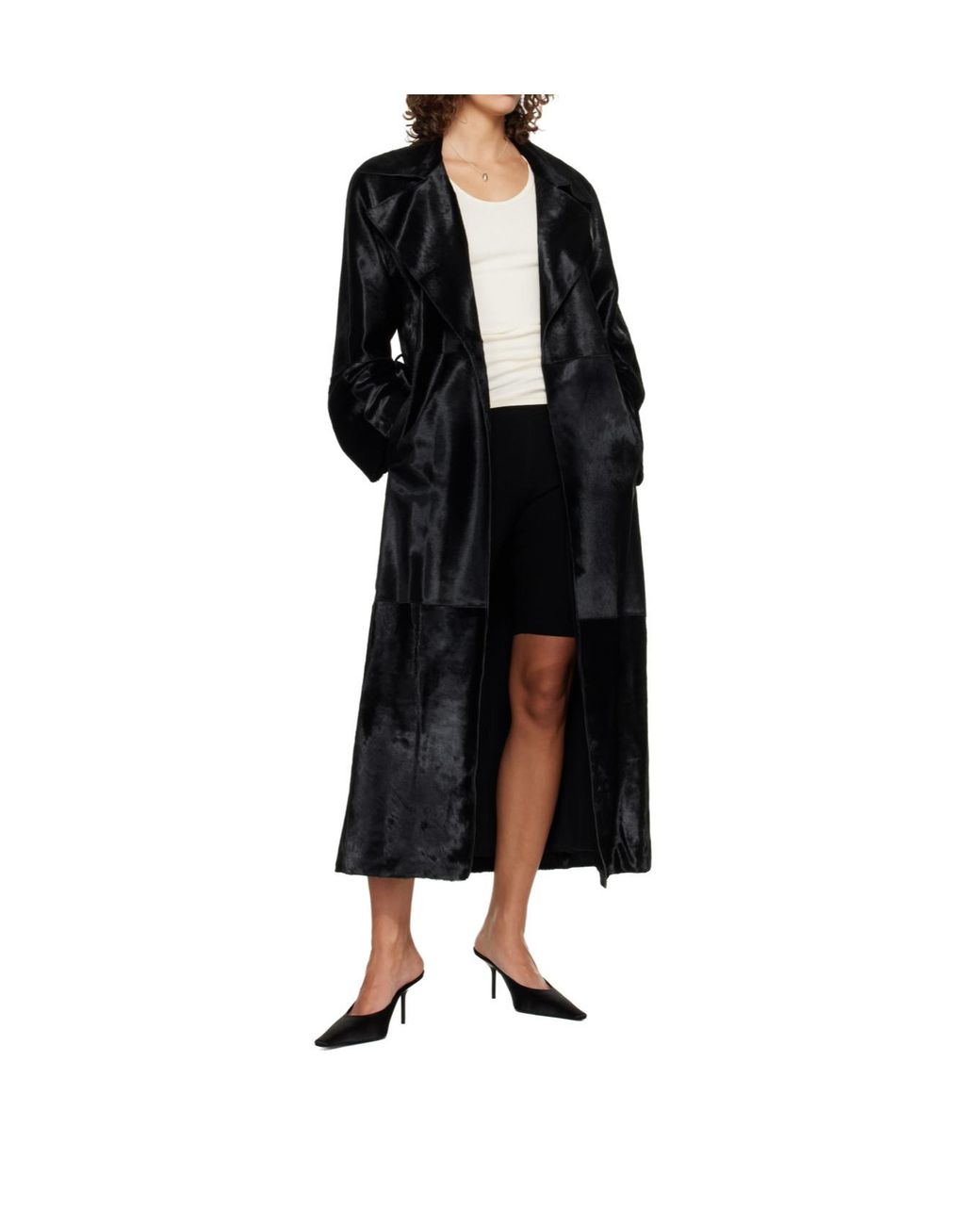 Nour Hammour Black Long-Sleeved Coat
