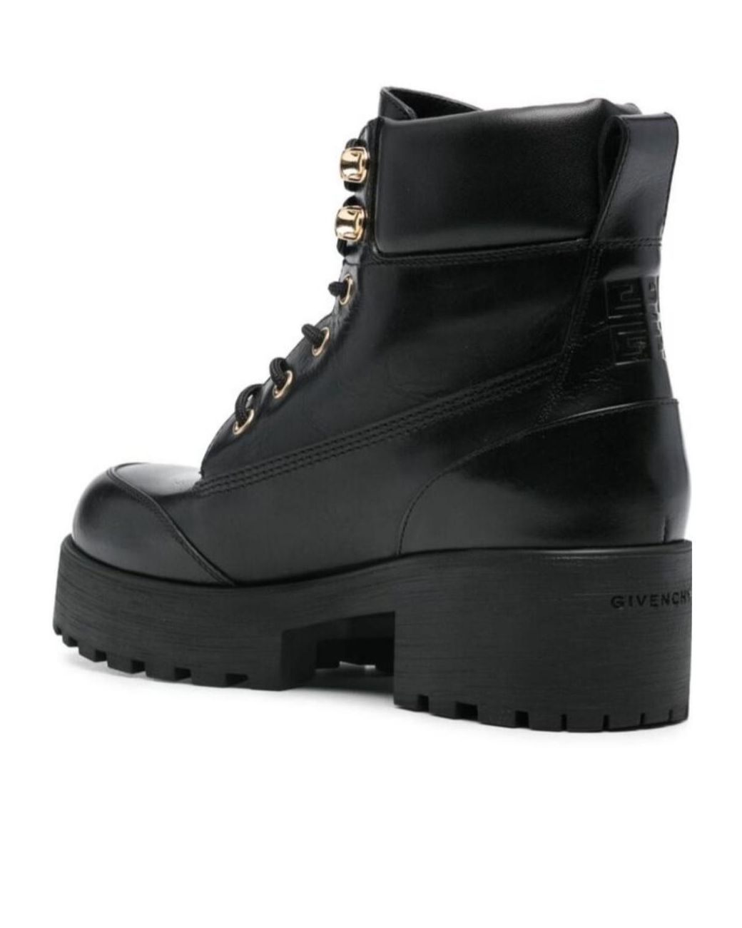 Givenchy Black Trekker Lace-Up Ankle Boots