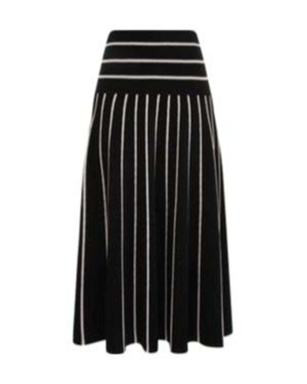 Zimmermann Black Striped Skirt