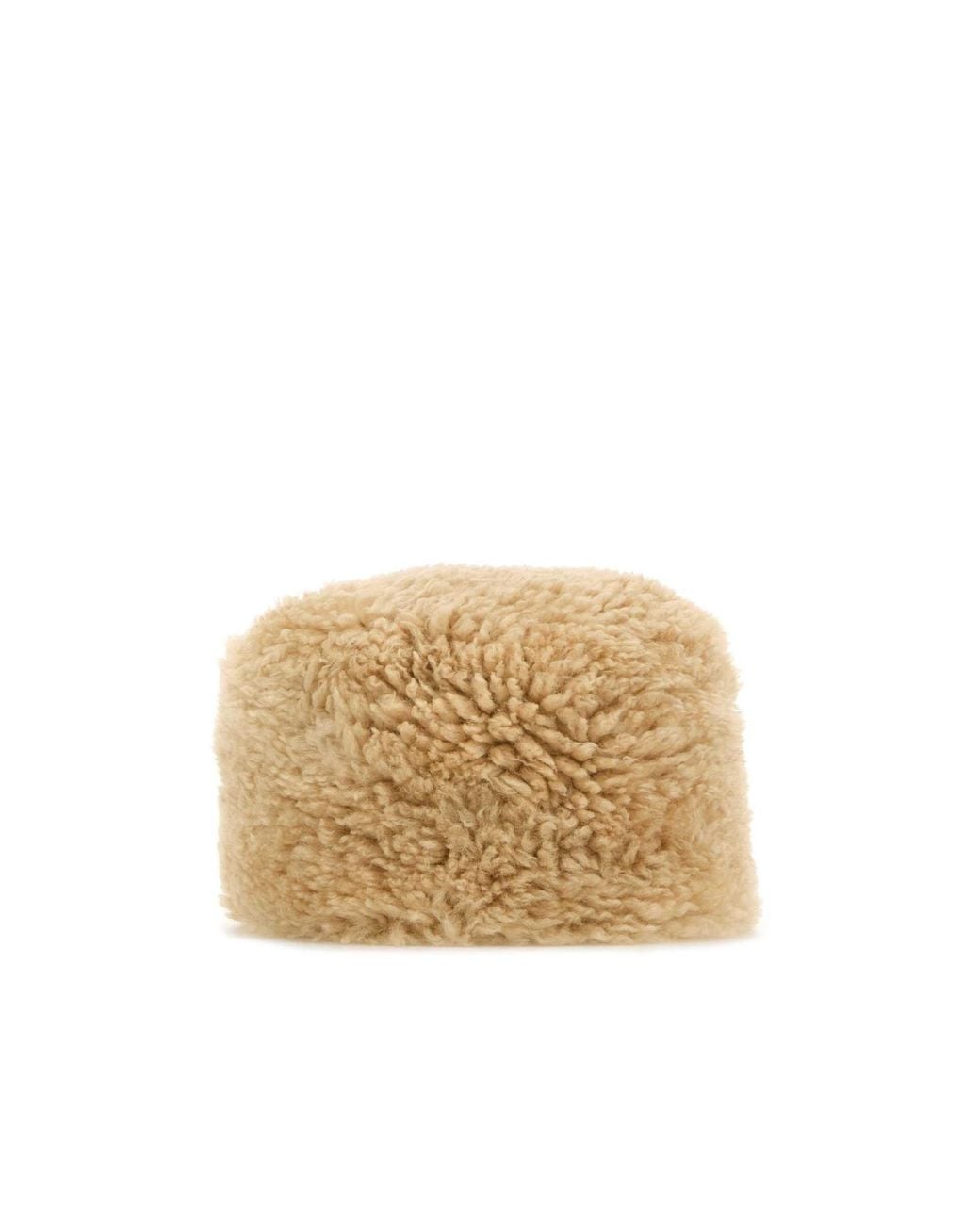 Totême  Natural Totême Fluffy Pillbox Hat
