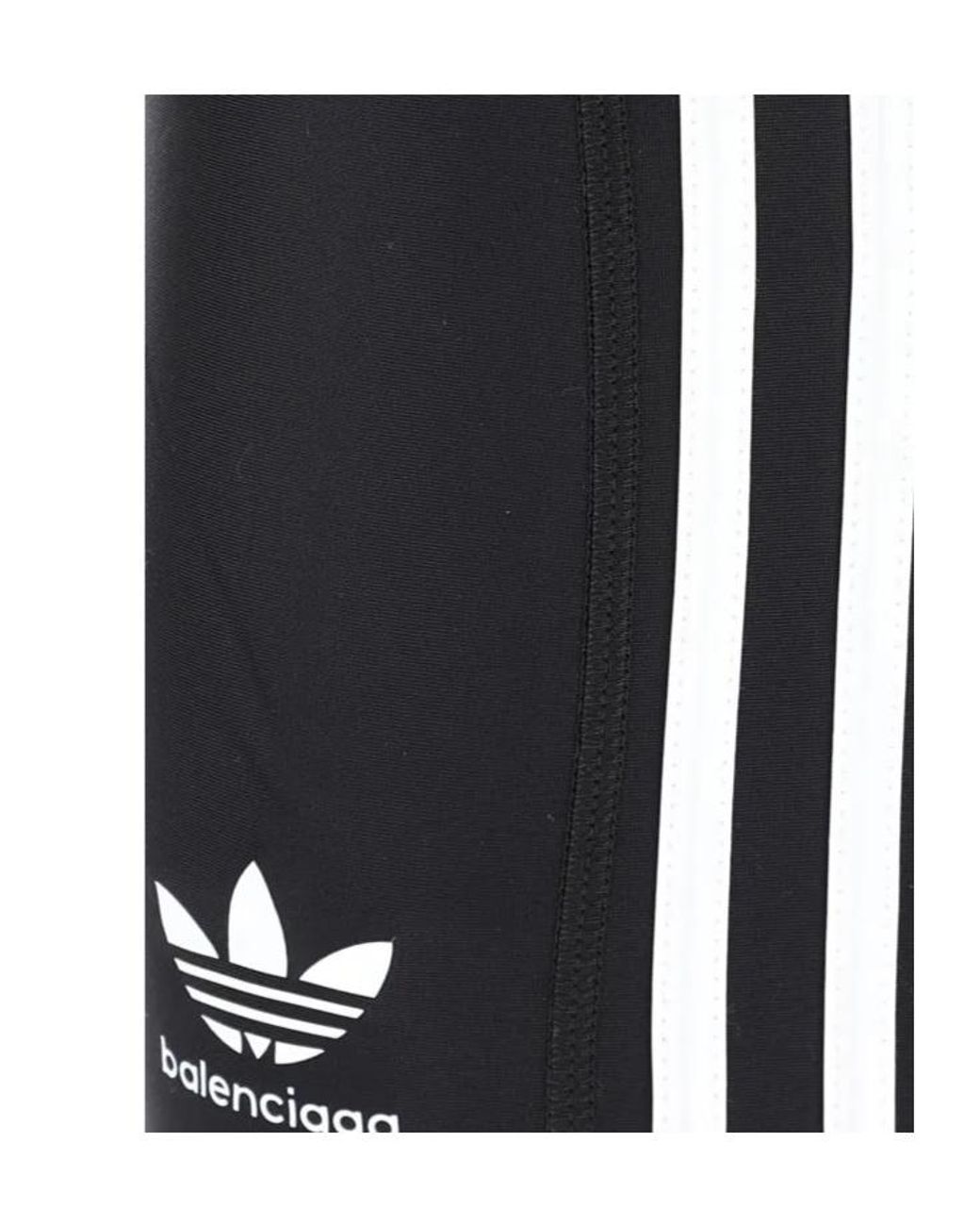 Balenciaga Gray X Adidas Logo Printed Leggings