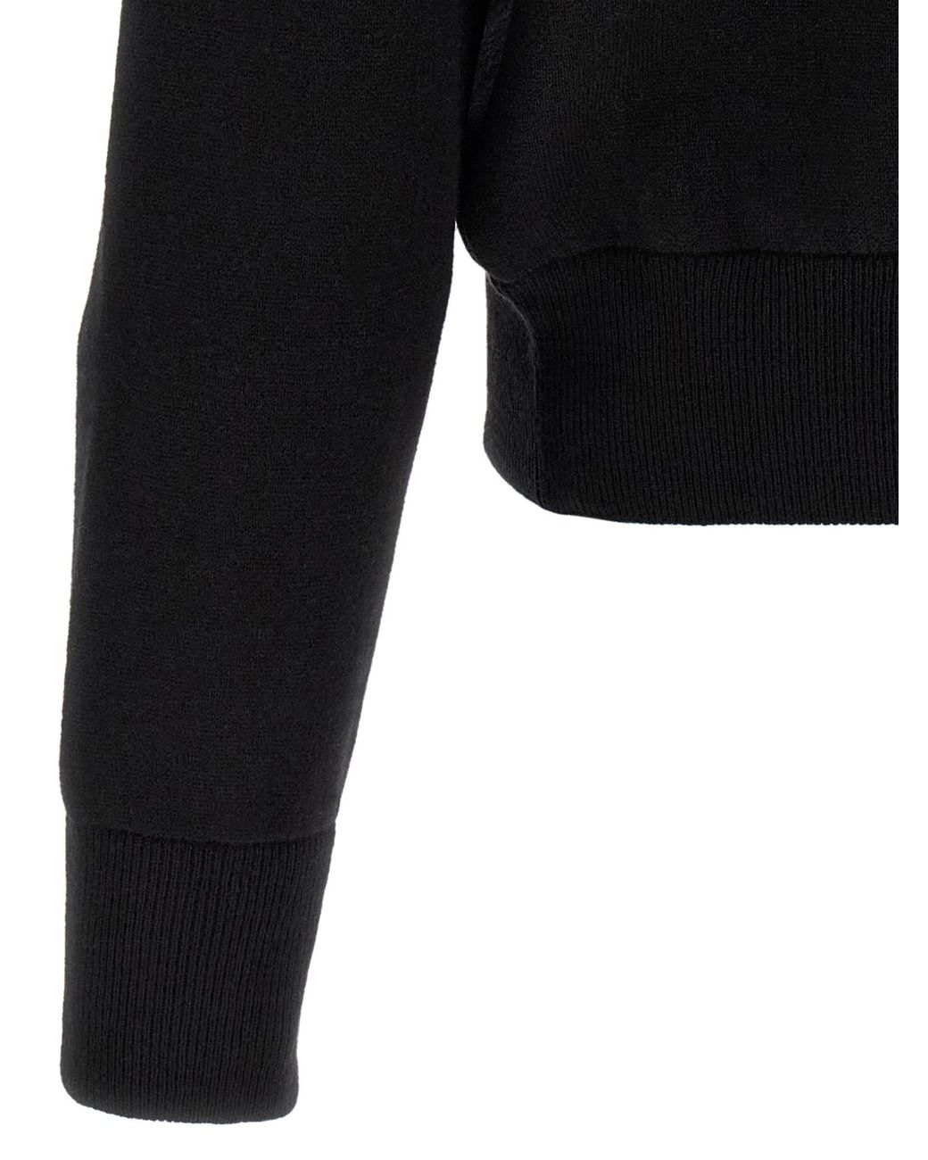 Fendi Black Zip-Up Hooded Sweatshirt for men