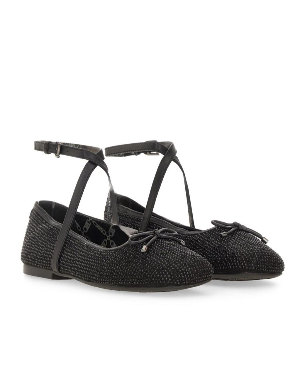 Michael Kors Black Michael Bow-Detailed Ballerinas