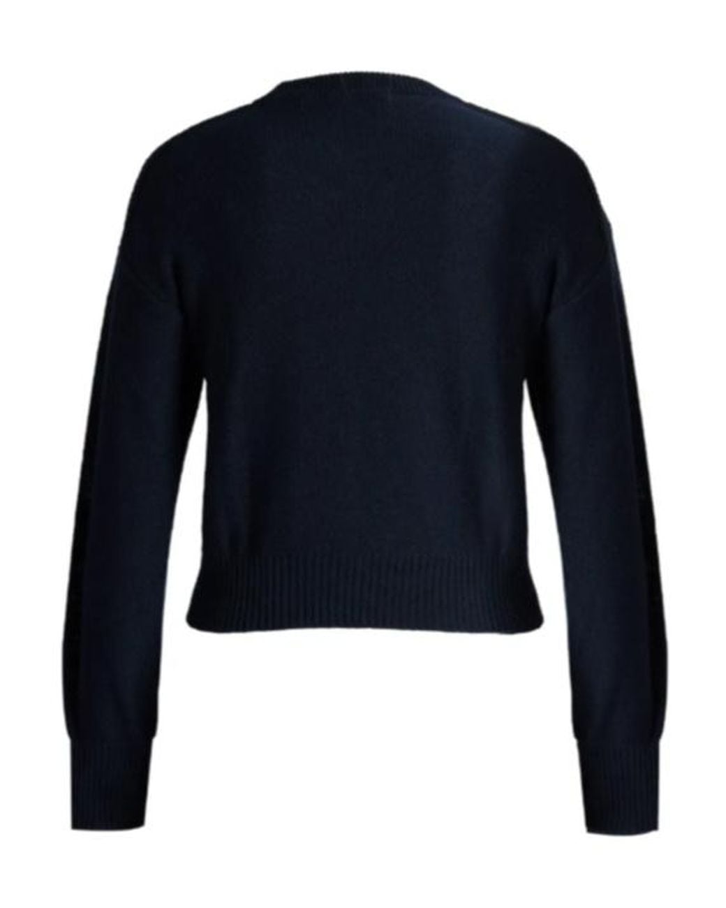 Erdem Blue Fine-Knit Floral-Embroidered Sweater