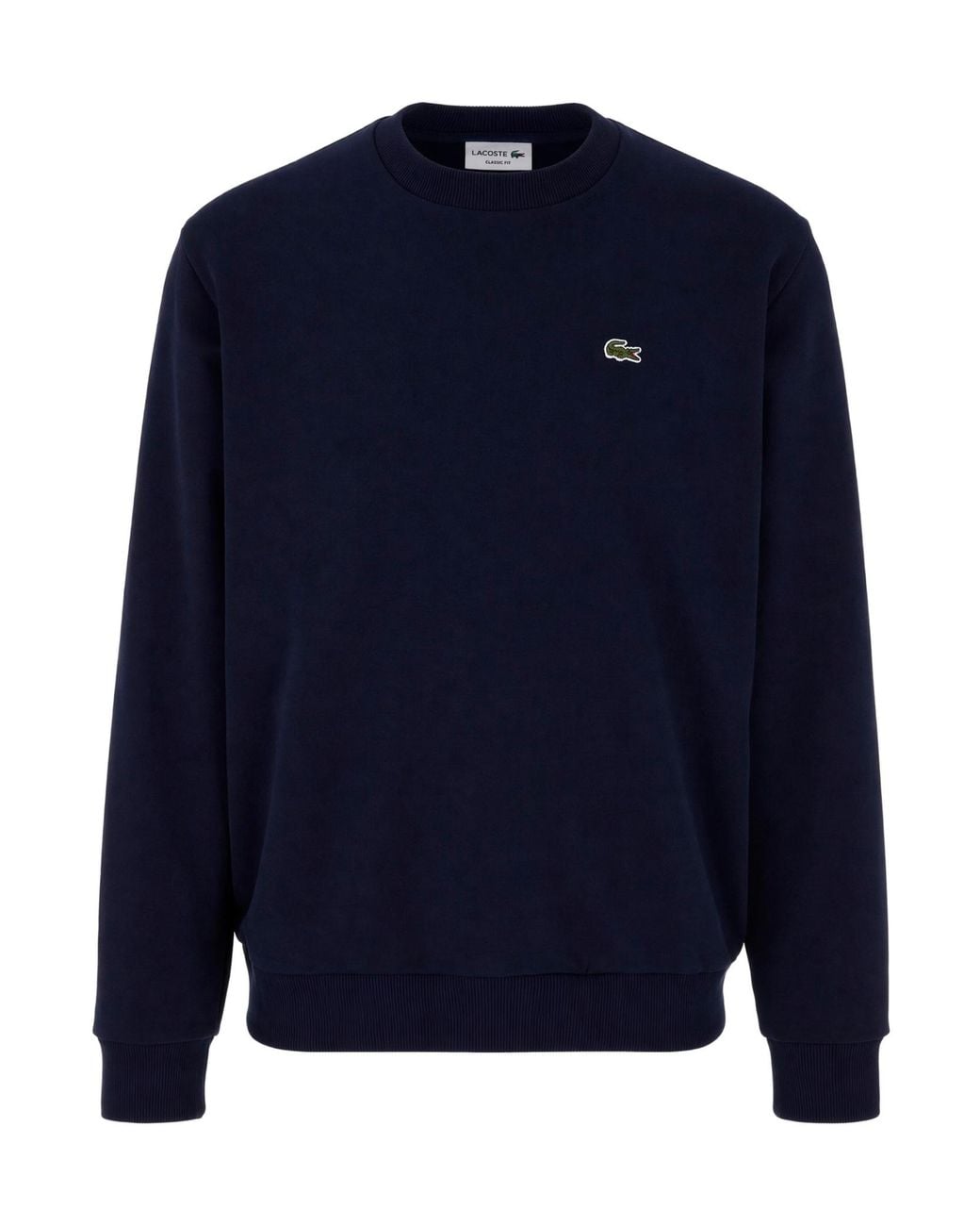 Lacoste Blue Logo Crew Neck Sweatshirt for men