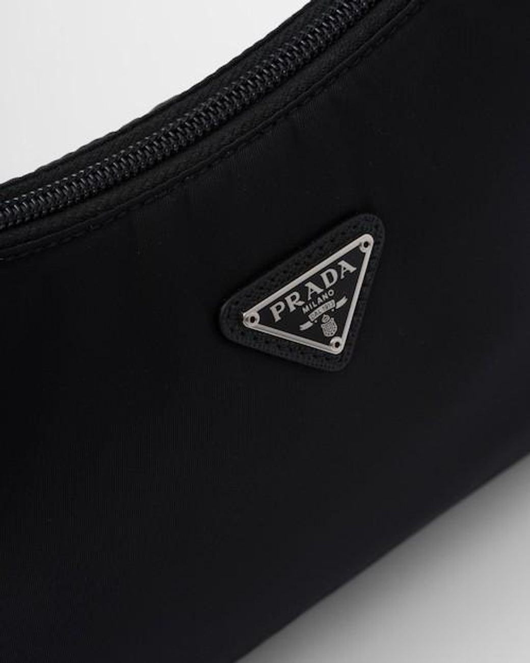 Prada Black Logo-Detail Shoulder Bag