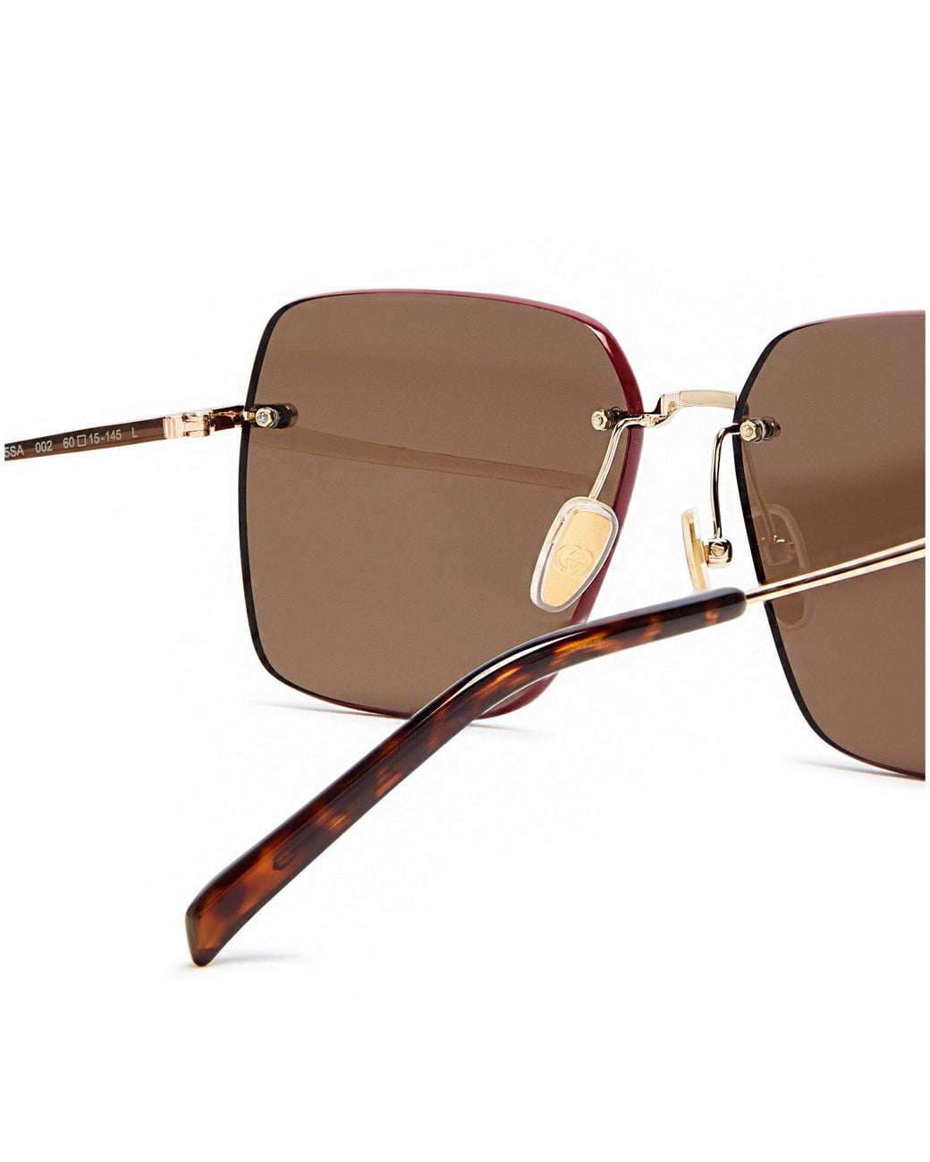 Gucci Multicolor Frameless Square Sunglasses