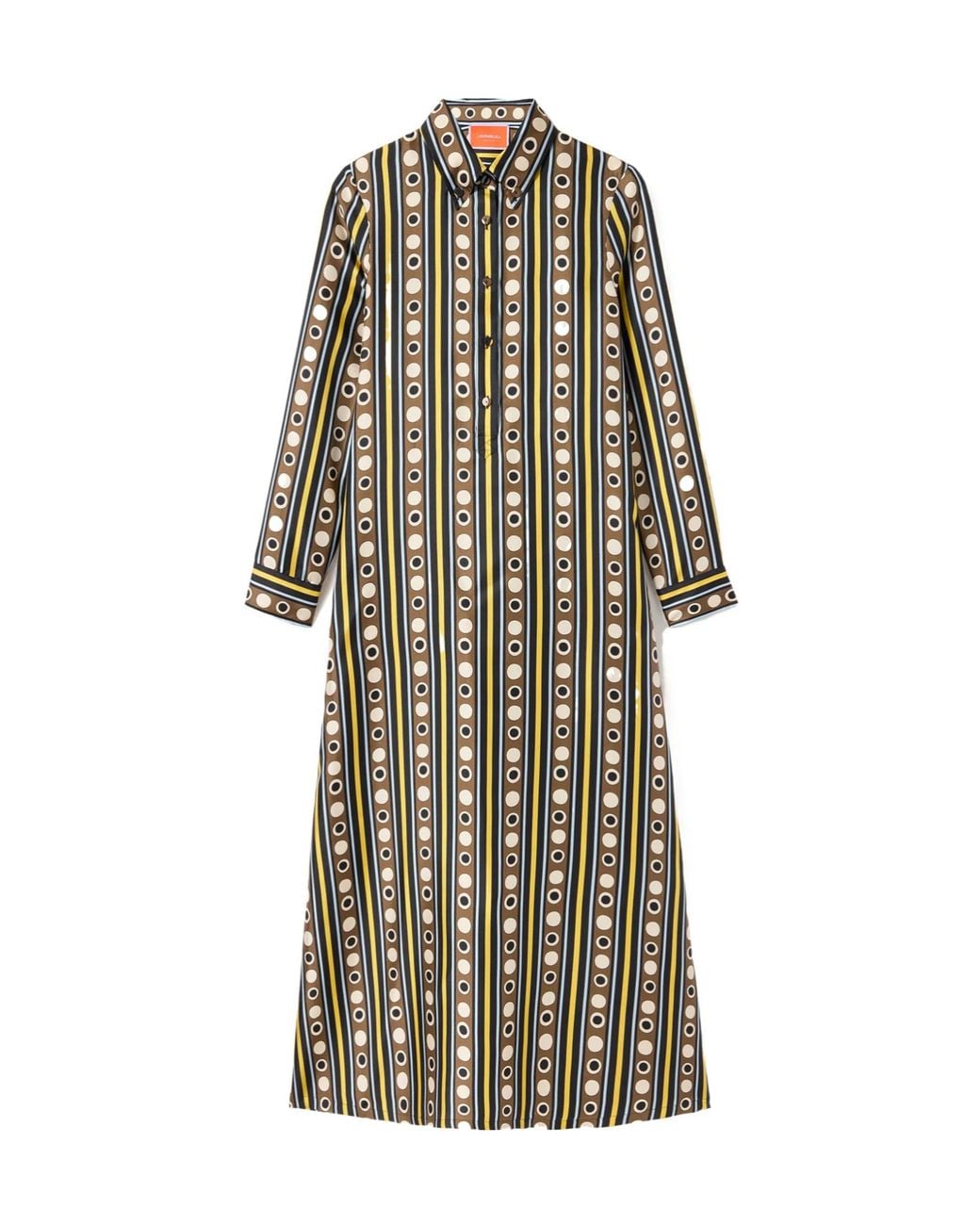 LaDoubleJ Multicolor Chemise Swing Buttoned Maxi Dress