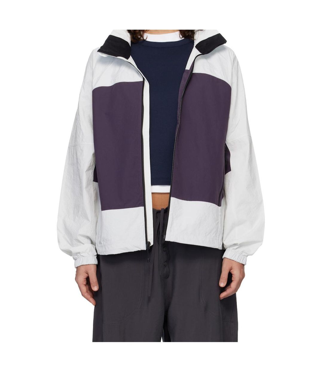 The North Face Purple Logo Hooded Jacket for men