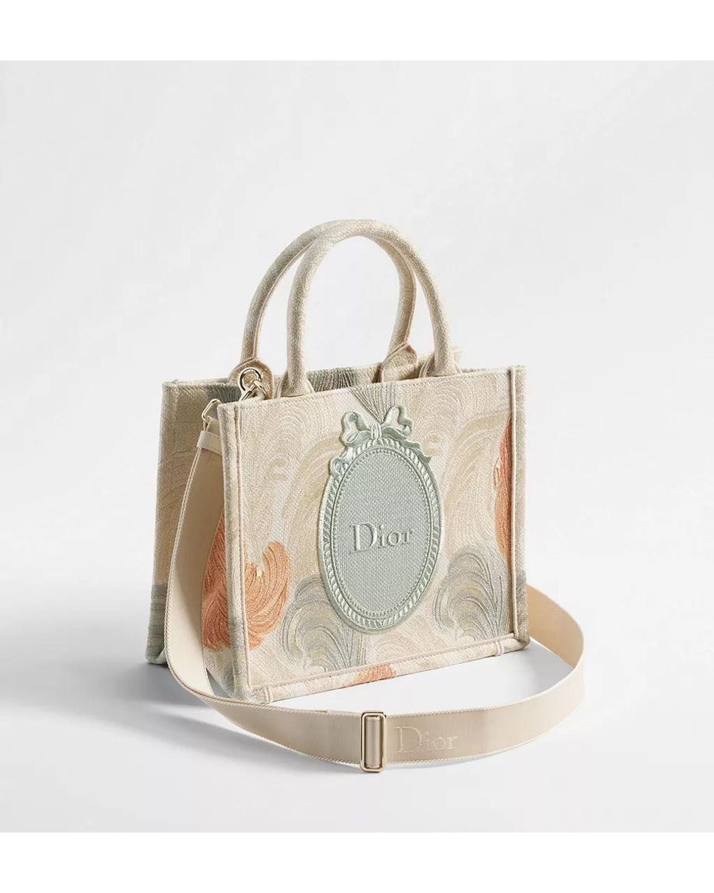 Dior Multicolor Small Book Tote With Strap