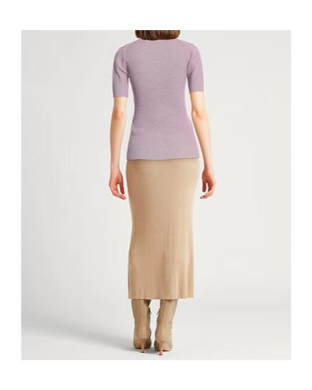 Tory Burch Purple Short-Sleeved Knitwear