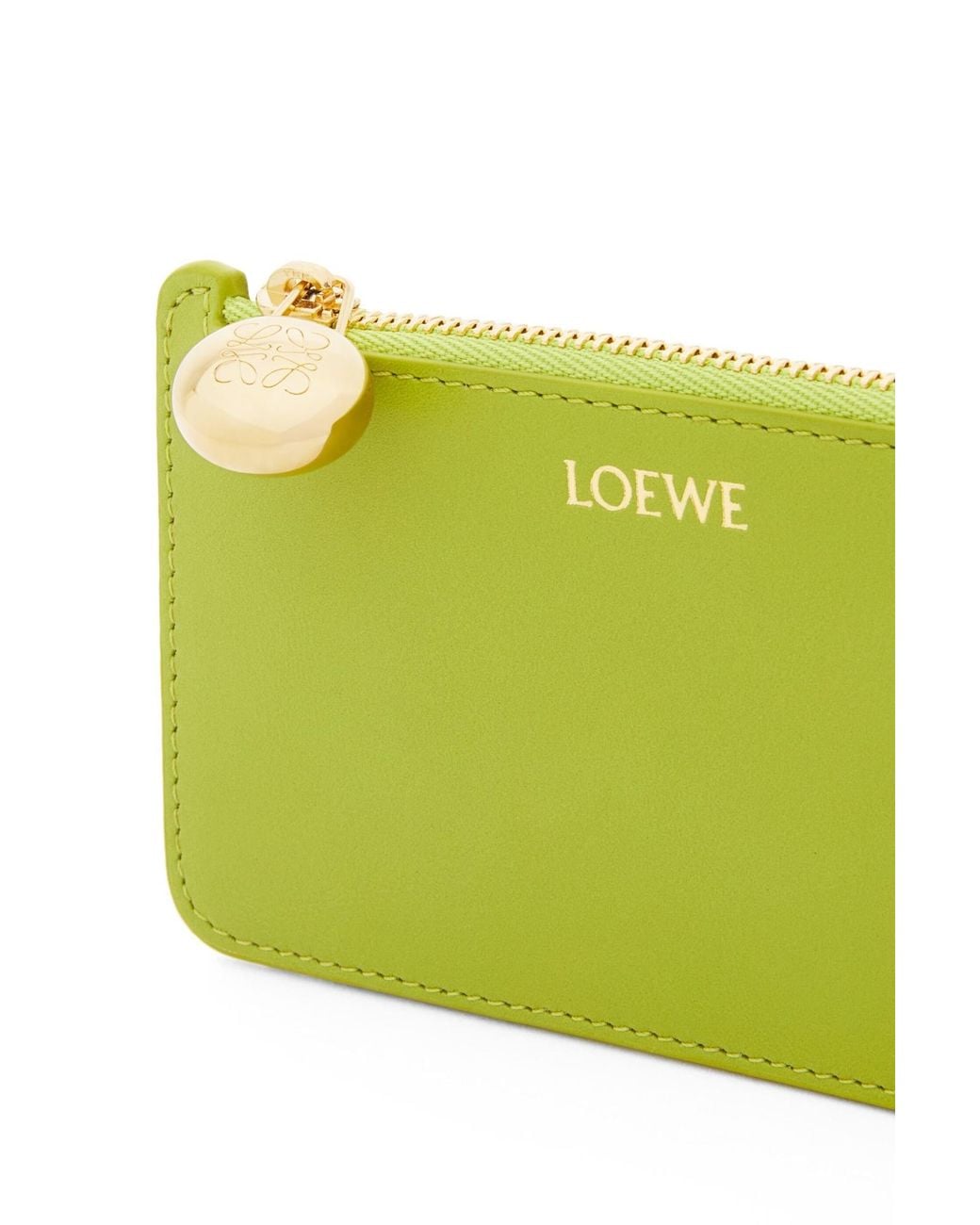 Loewe Yellow Pebble Coin Cardholder