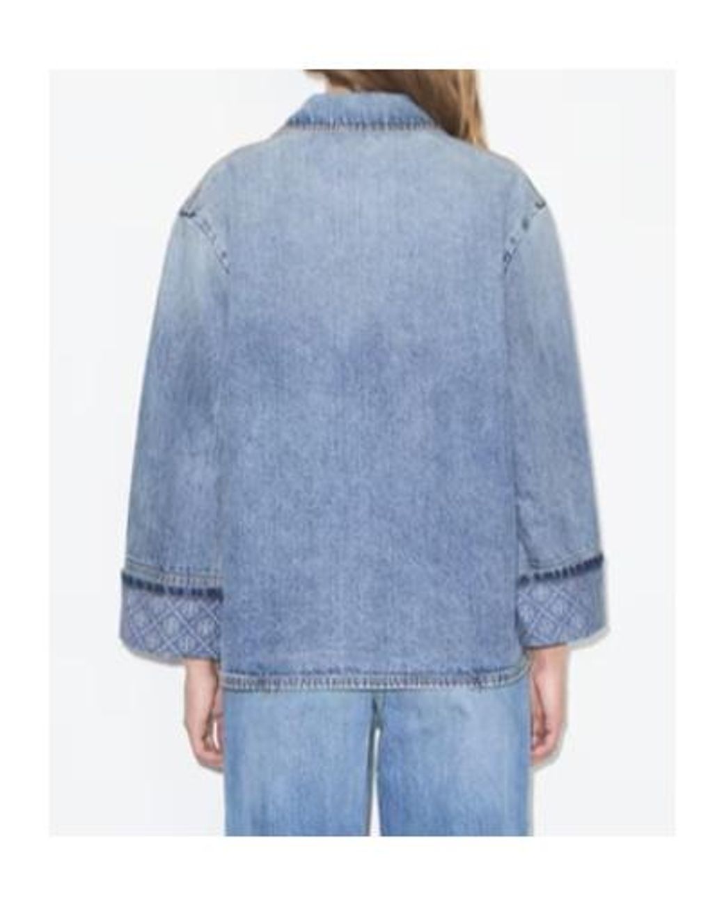 Tory Burch Blue Denim Barn Jacket