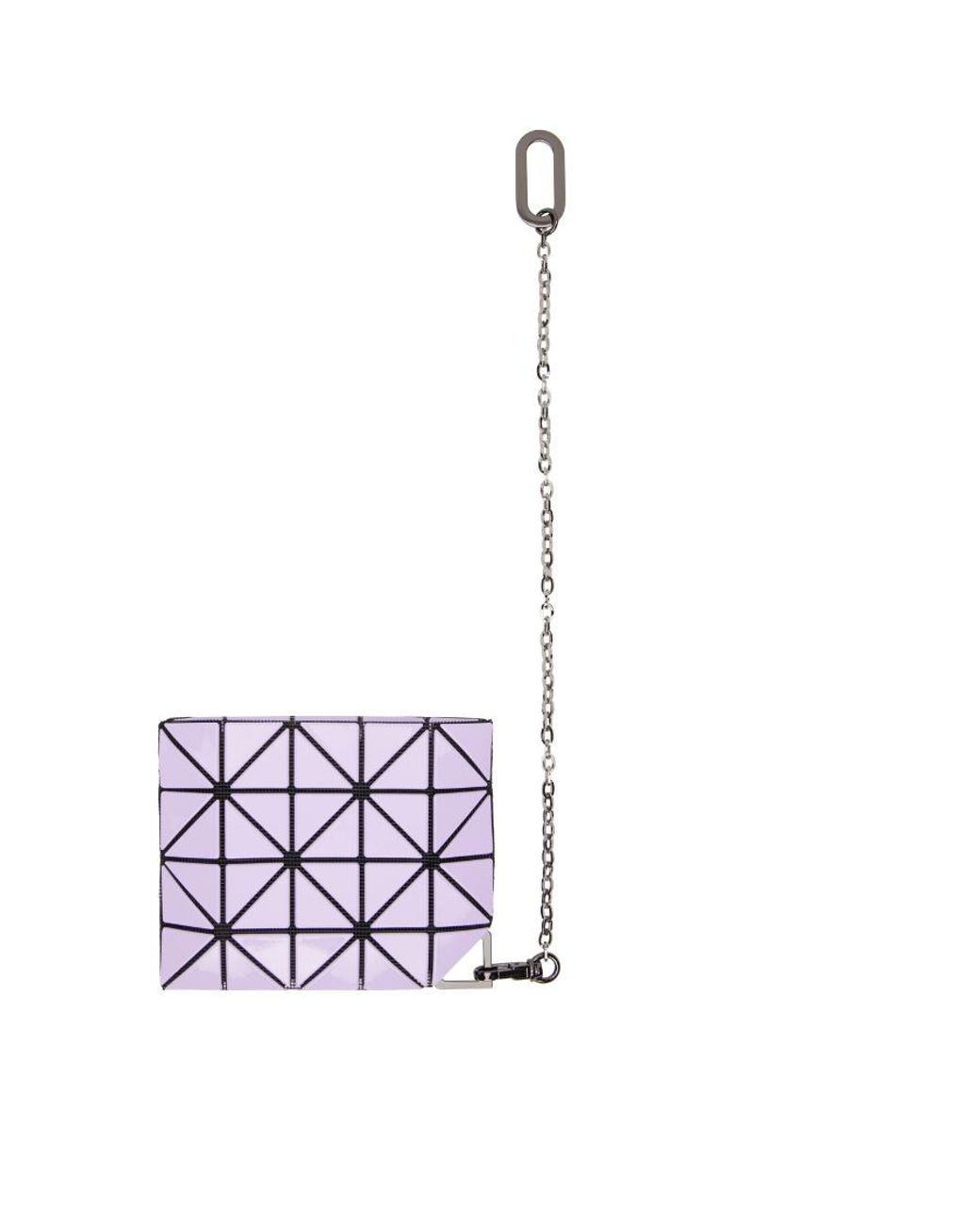 Issey Miyake White Geometric Panelled Wallet